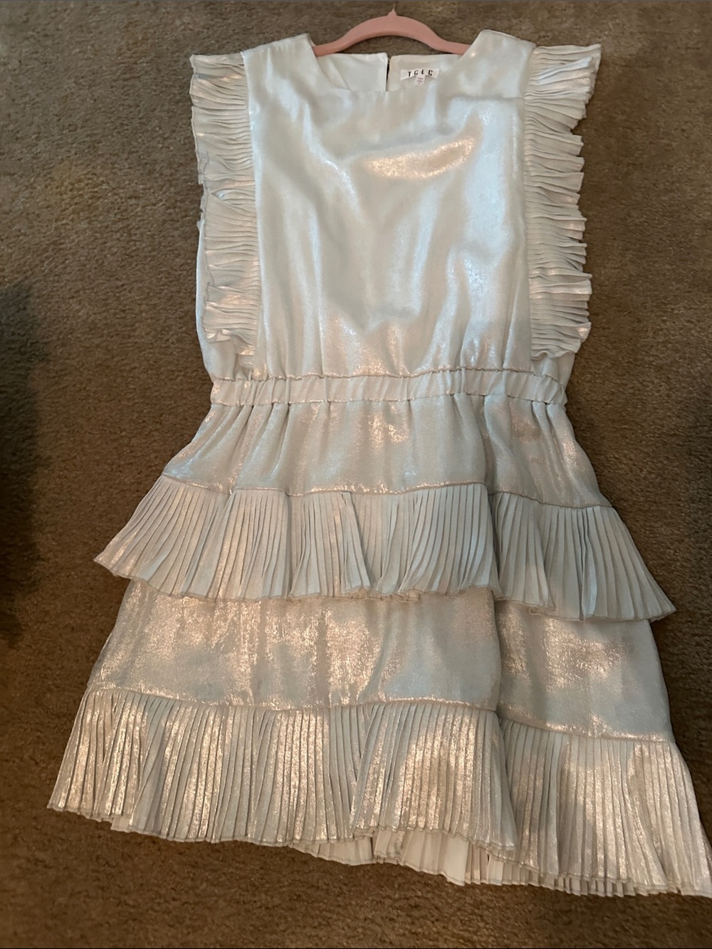 Silver Metallic Dress - Picture 5 of 6